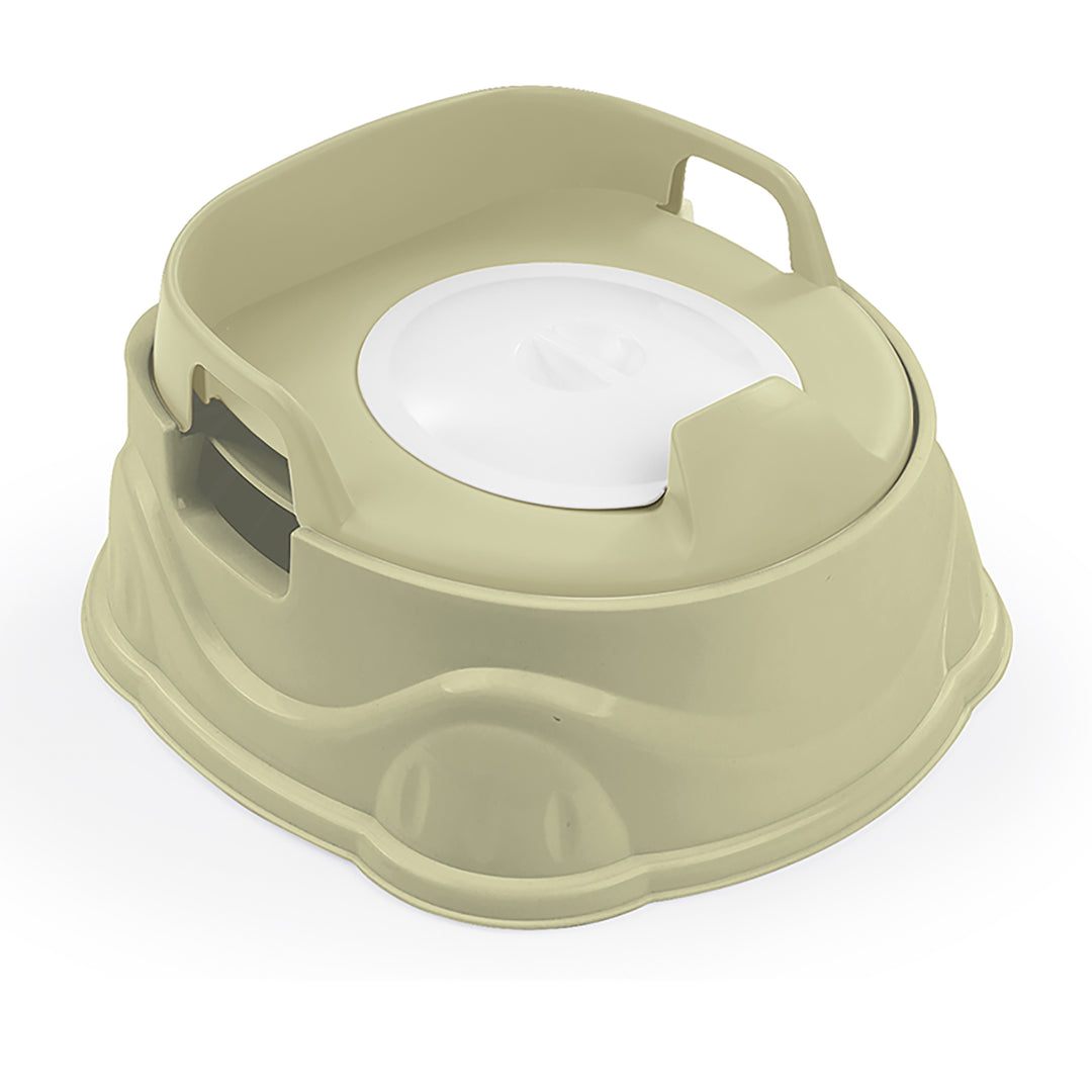 Dolu Nuve 3-in-1 Potty, Toilet Adapter, and Step Stool, Ergonomic Design, Green