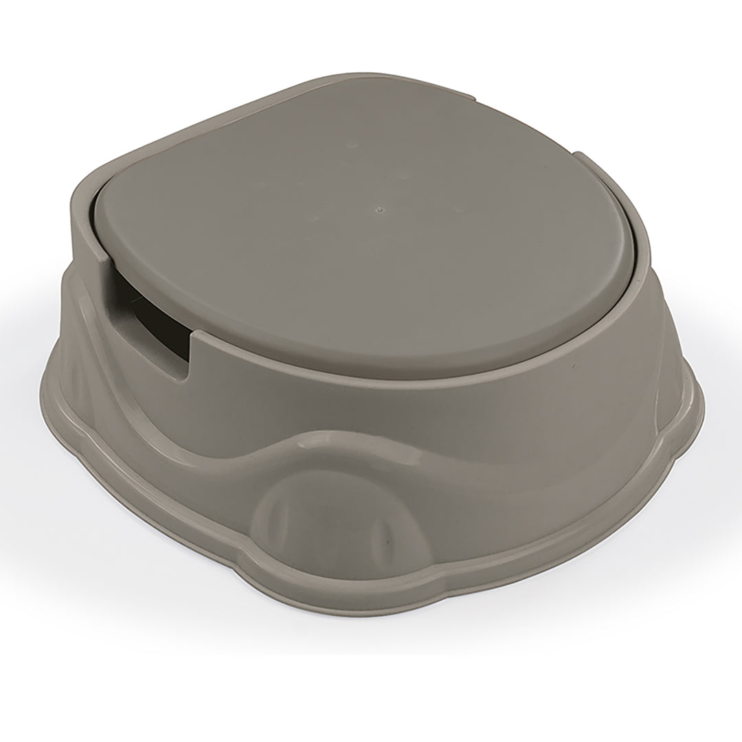 Dolu Nuve 3-in-1 Potty, Toilet Adapter, and Step Stool, Ergonomic Design, Grey