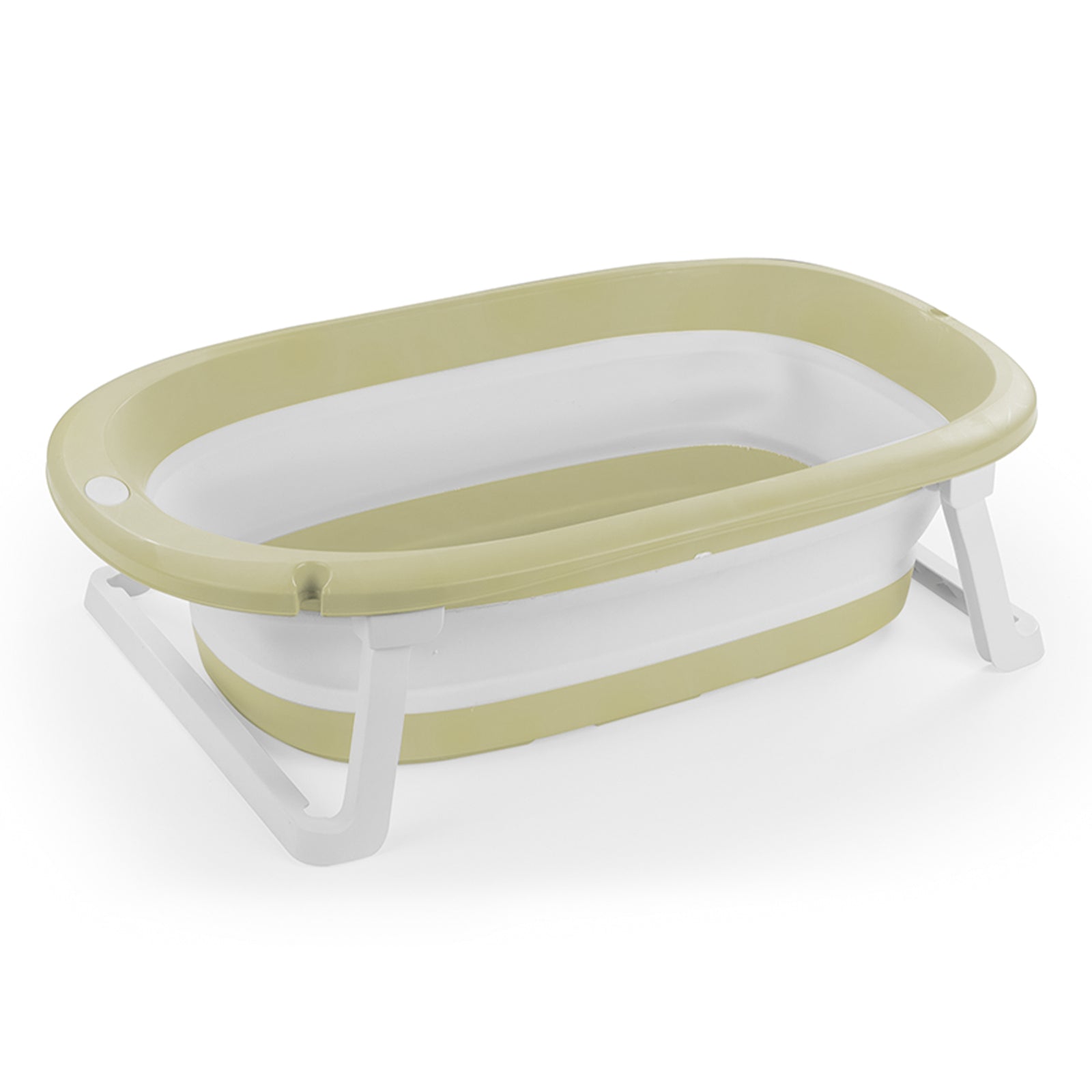 Dolu Nuve Foldable Baby Bathtub Collapsible Infant Bath Tub for Newborns, Green - VMInnovations