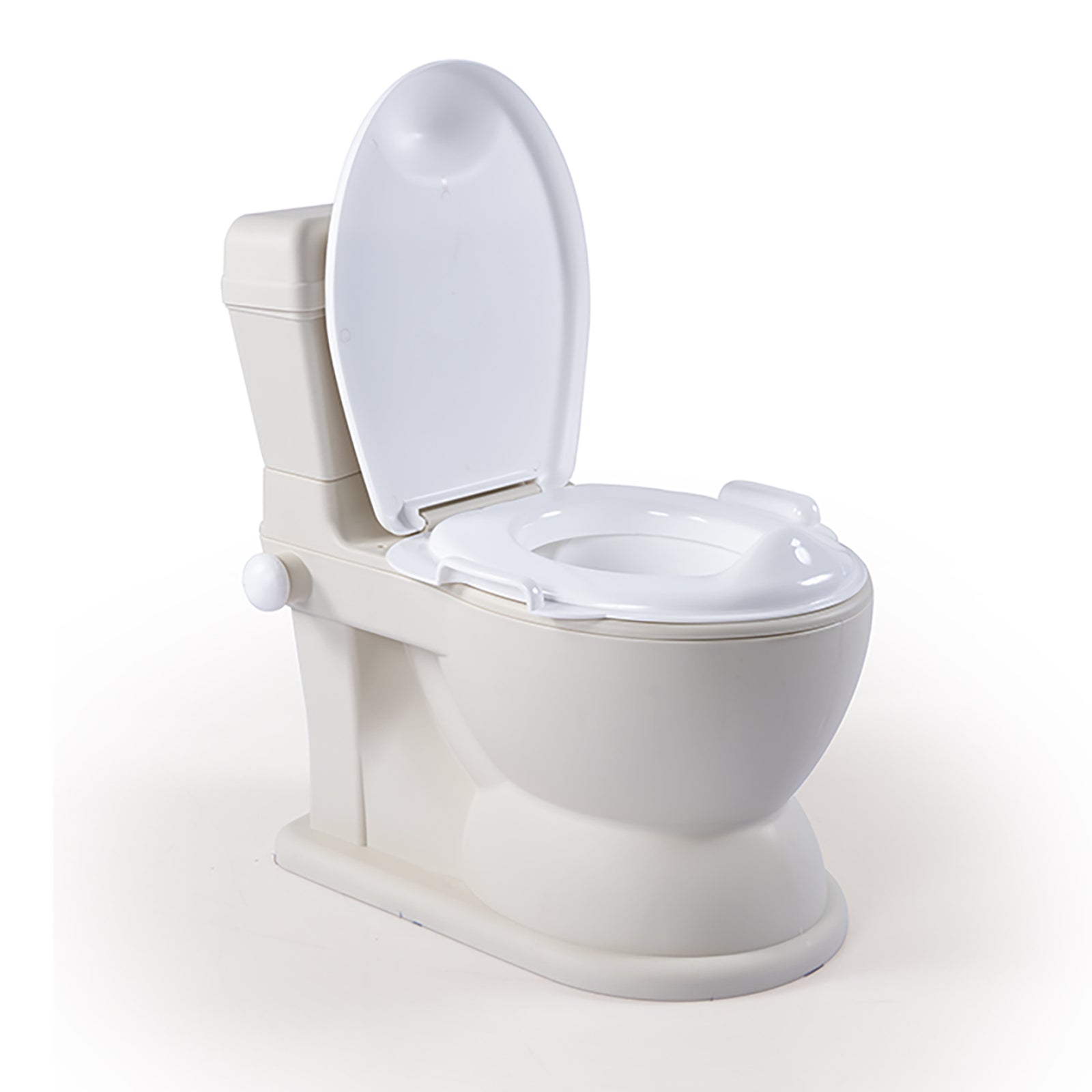 Dolu Nuve Educational XL Potty, Flip-Top Lid for Children 18 Months & Up, Beige - VMInnovations