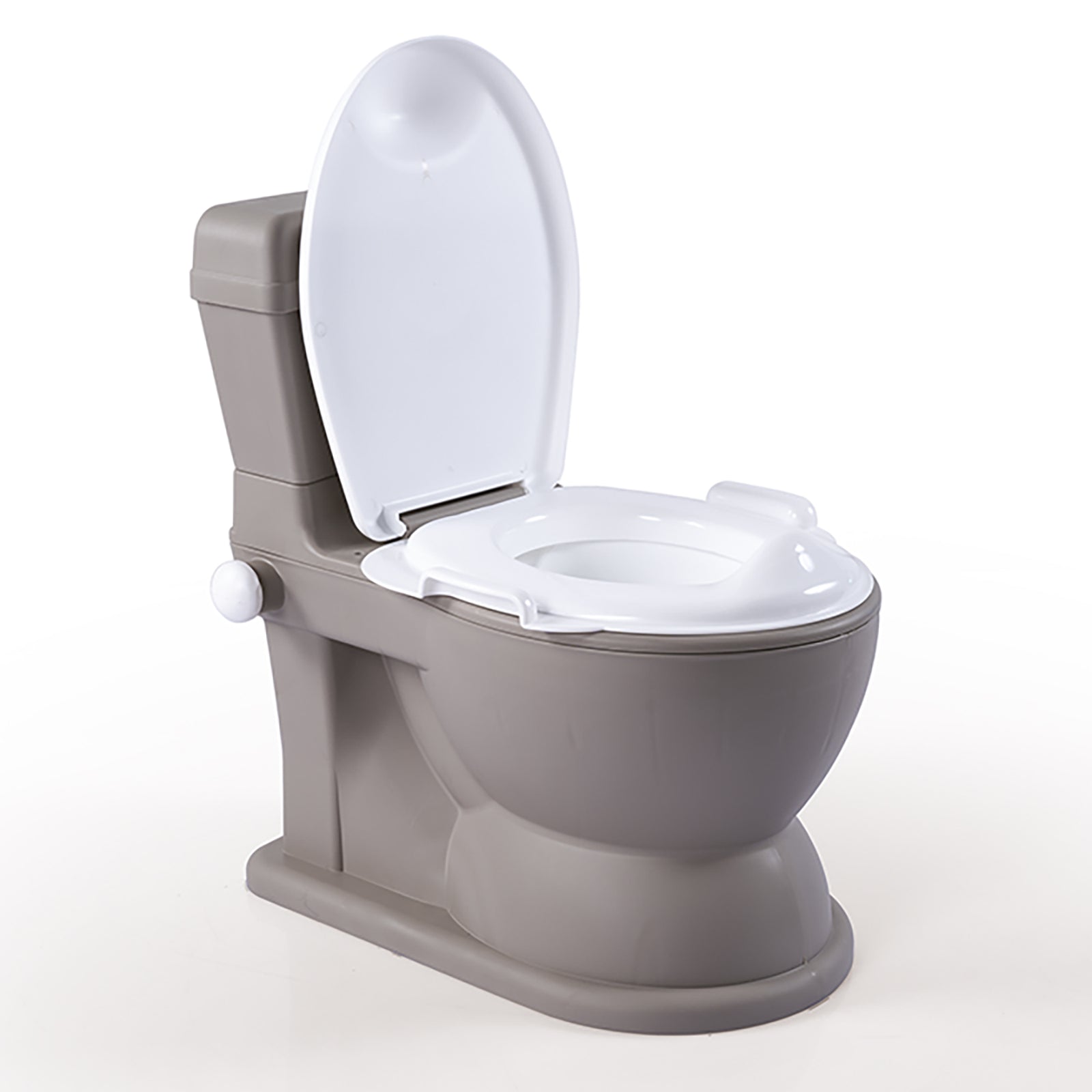 Dolu Nuve Educational XL Potty, Flip-Top Lid for Children 18 Months & Up, Grey - VMInnovations