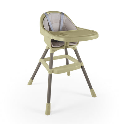 Dolu Nuve Deluxe High Chair for Babies 6+ Months w/ Removable Tray, Eco Green - VMInnovations