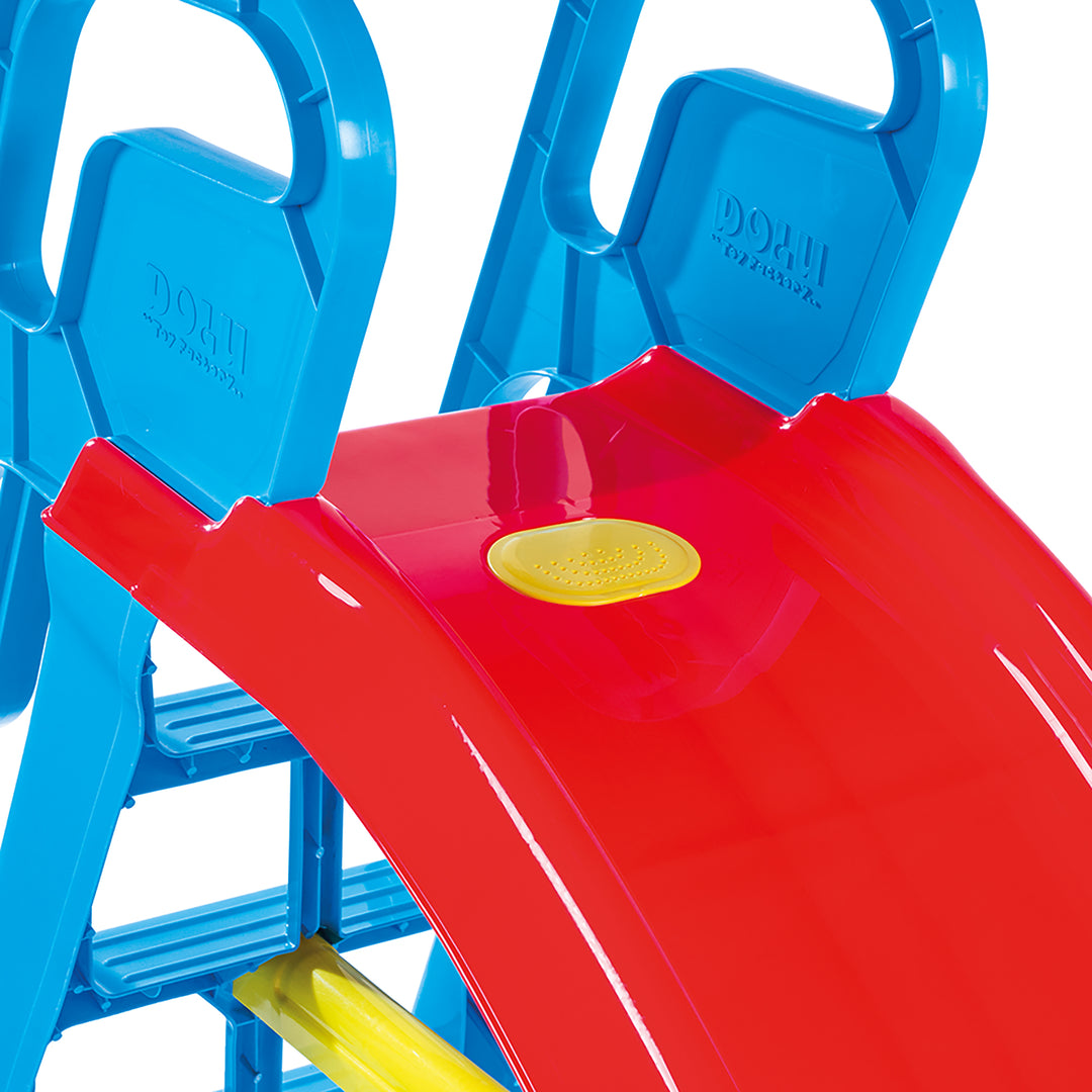 DOLU Big Splash Slide for Indoor or Outdoor Use, Water Connection Feature, Red