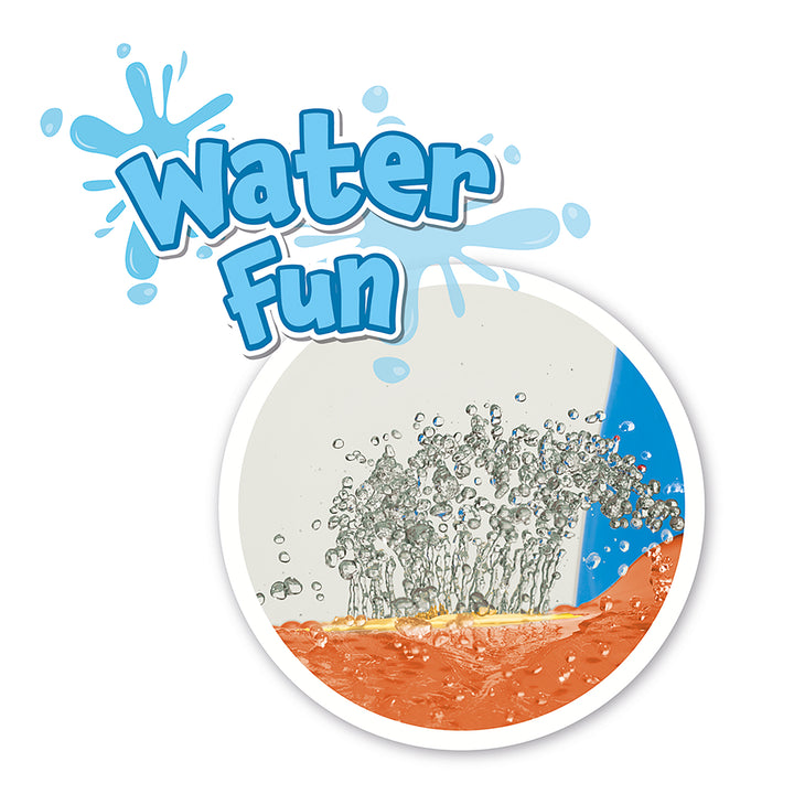DOLU Big Splash Slide for Indoor or Outdoor Use, Water Connection Feature, Red
