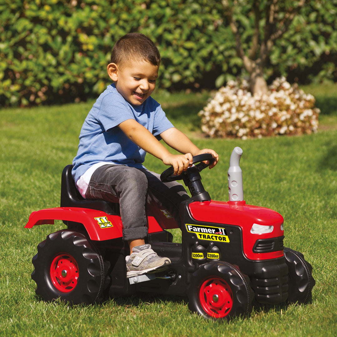 DOLU Pedal Tractor Ride On Toy, Durable Outdoor Car for Kids Ages 3 and Up, Red