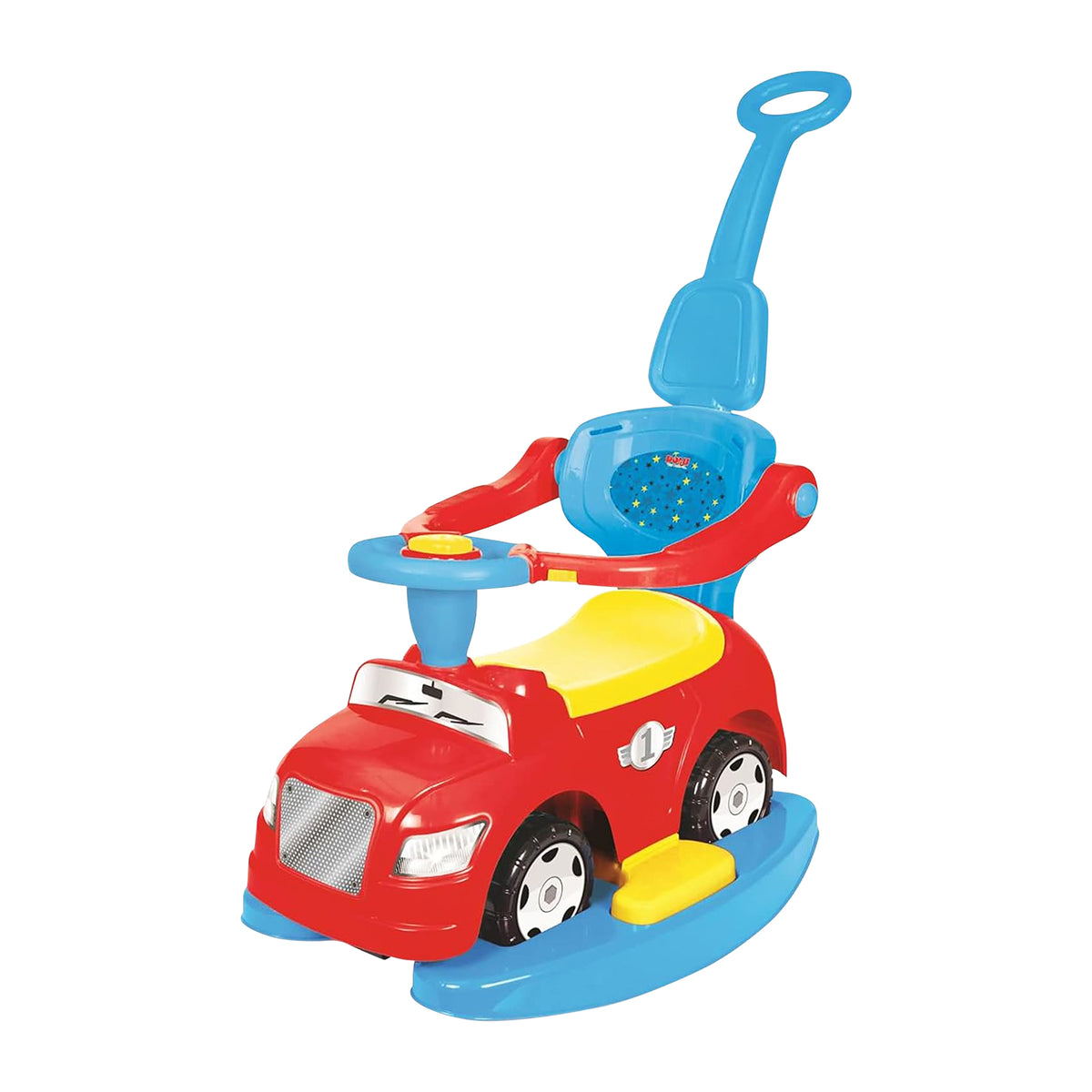 DOLU 4-in-1 Step Car with Parental Handle, for Toddlers 12 Months Old and Up - VMInnovations