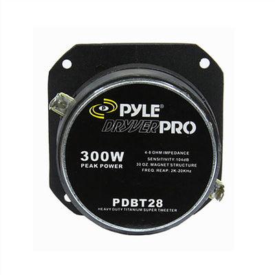 Pyle Pro Dryver 1" 300 Watt Heavy Duty Titanium Super Car Tweeter (Refurbished)