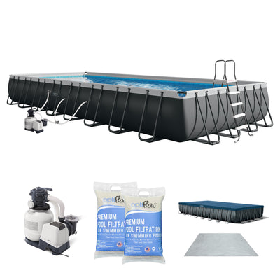 Intex Ultra XTR 32' x 16' x 52" Above Ground Pool & OptiFlow Premium Filter Sand - VMInnovations