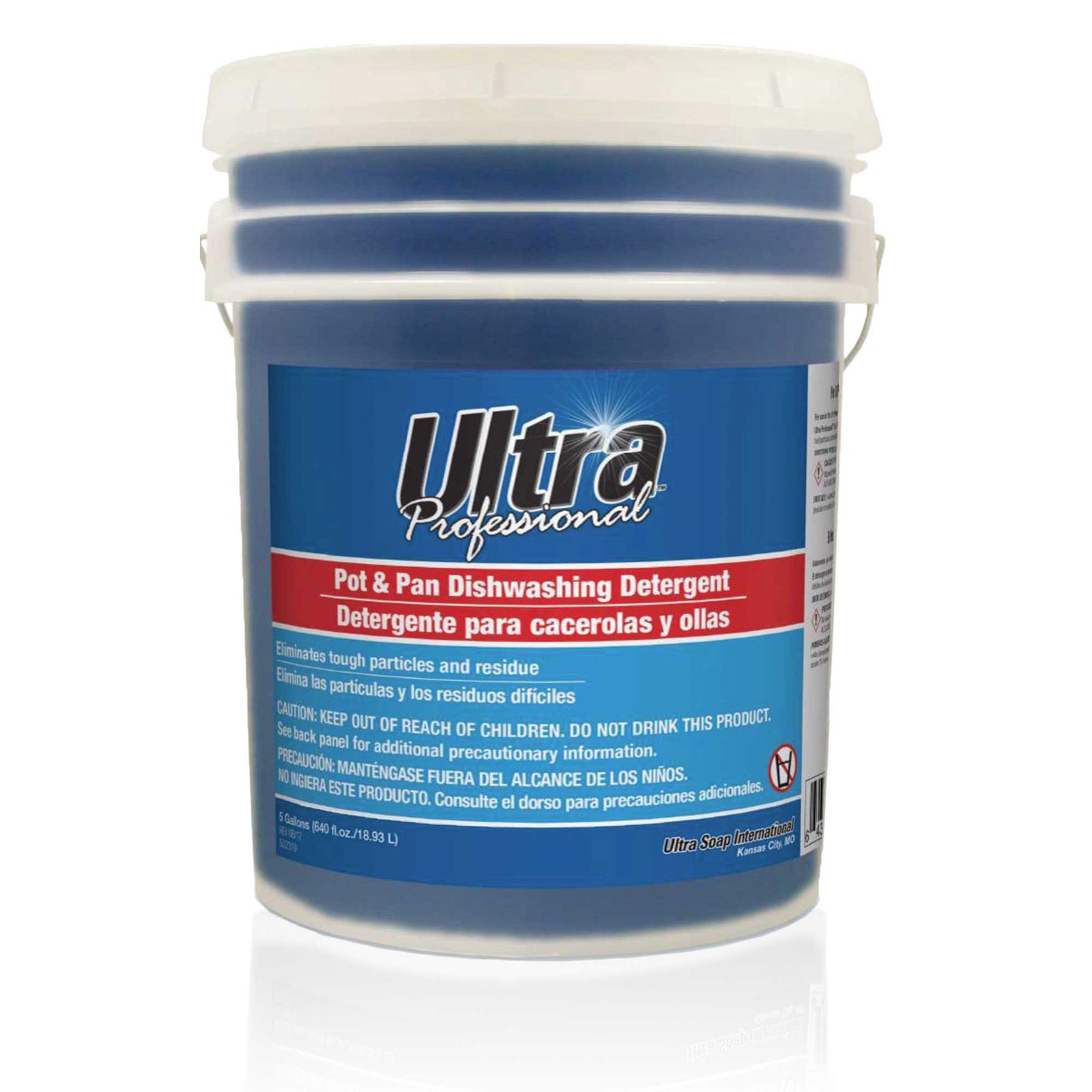 Ultra Professional™ 5 Gal Pots & Pans Dishwashing Detergent Fresh Scent, Blue - VMInnovations