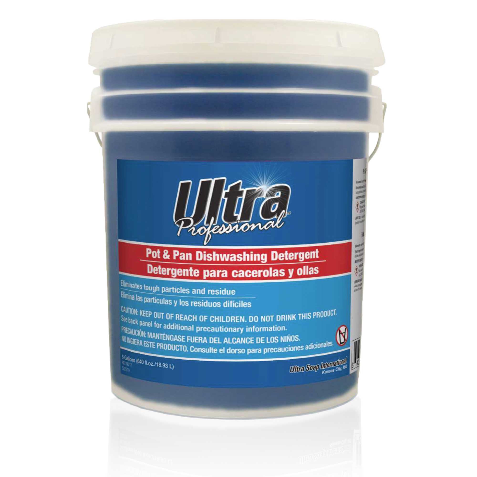 Ultra Professional™ 5 Gal Pots & Pans Dishwashing Detergent Fresh Scent, Blue - VMInnovations