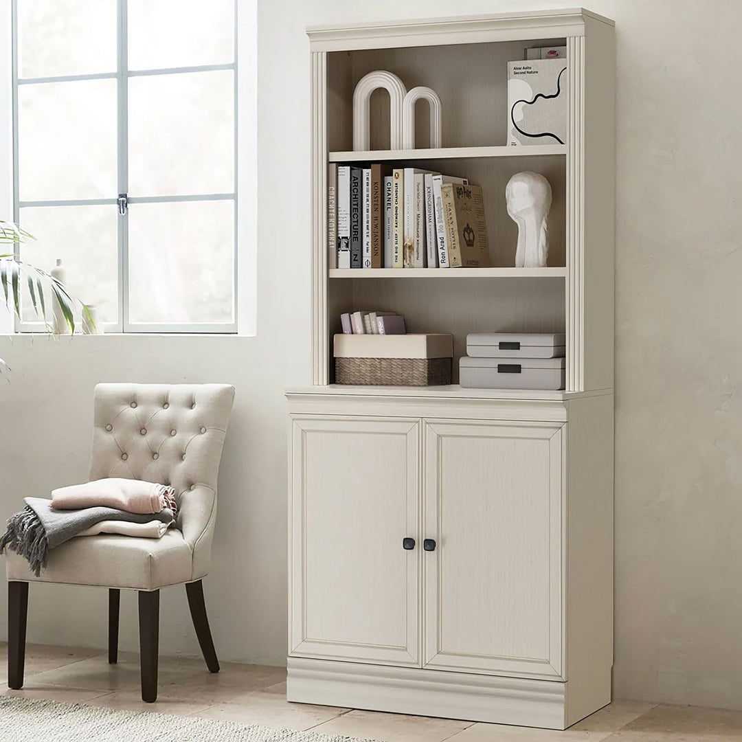 VAUXHILL & CO. Halston Multi-Depth Bookcase, Adjustable Shelving Unit (Open Box)