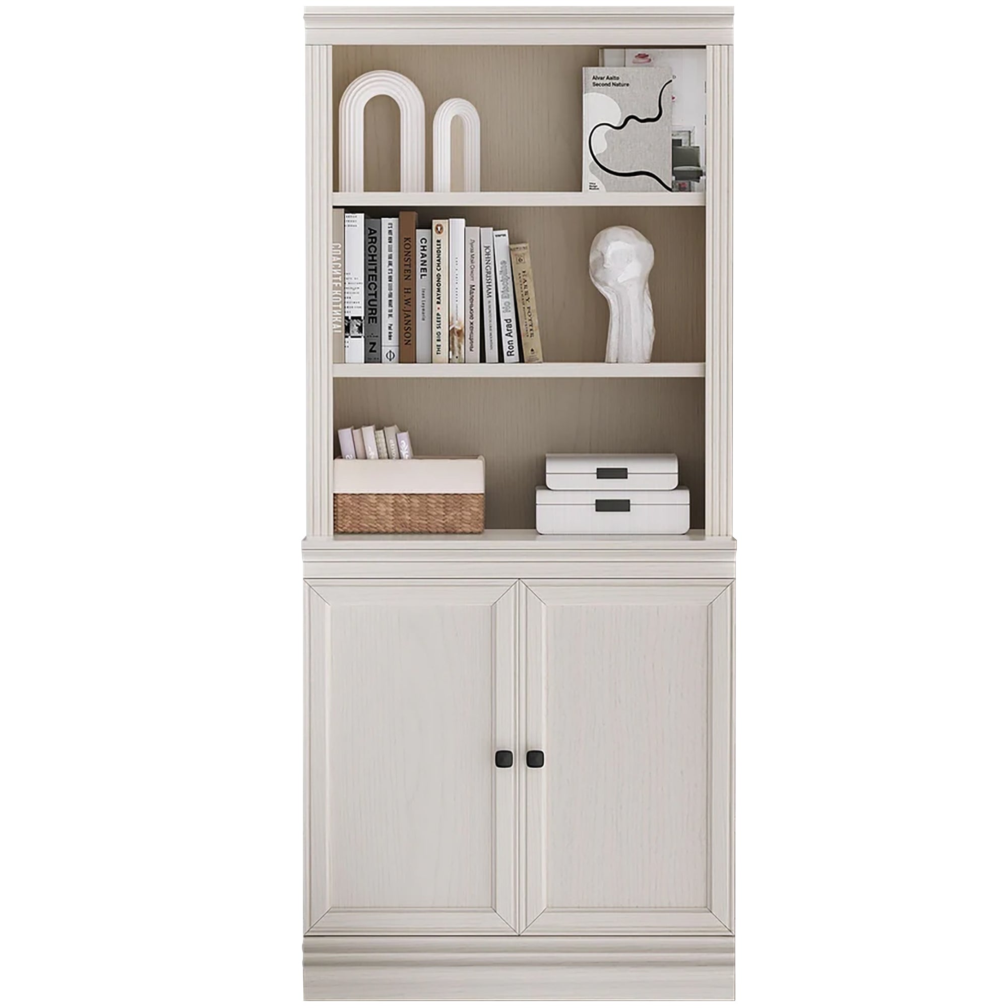 VAUXHILL & CO. Halston Multi-Depth Bookcase, Adjustable Shelving Unit (Used)