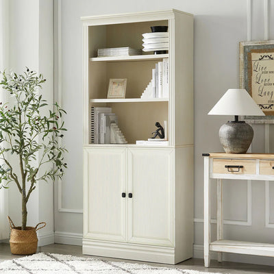 VAUXHILL & CO. Halston Standard Bookcase, Doors, Adjustable Shelf (Open Box) - VMInnovations