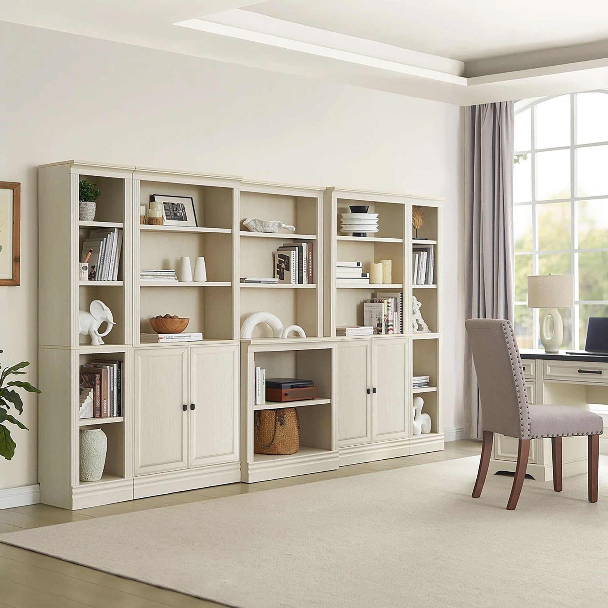 VAUXHILL & CO. Halston Standard Bookcase, Doors, Adjustable Shelf (Open Box) - VMInnovations