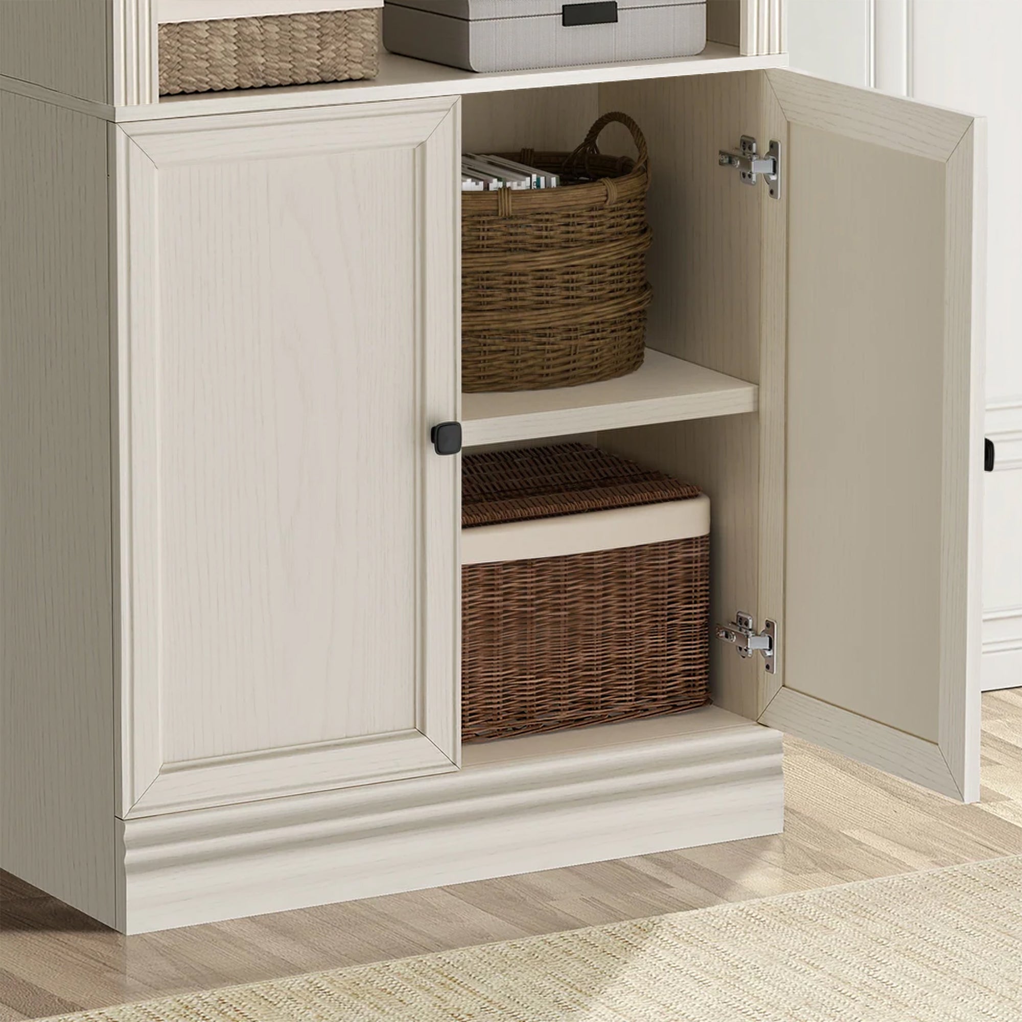 VAUXHILL & CO. Halston Standard Bookcase, Doors, Adjustable Shelf (Open Box) - VMInnovations