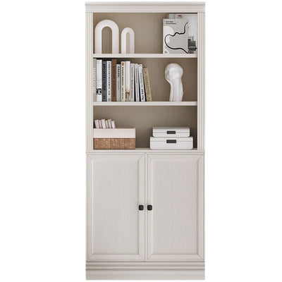 VAUXHILL & CO. Halston Standard Bookcase, Doors, Adjustable Shelf Unit, Cream - VMInnovations
