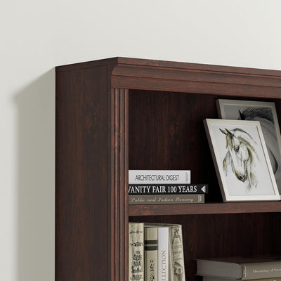 VAUXHILL & CO. Halston Standard Bookcase, Doors, Adjustable Shelf Unit, Cherry - VMInnovations