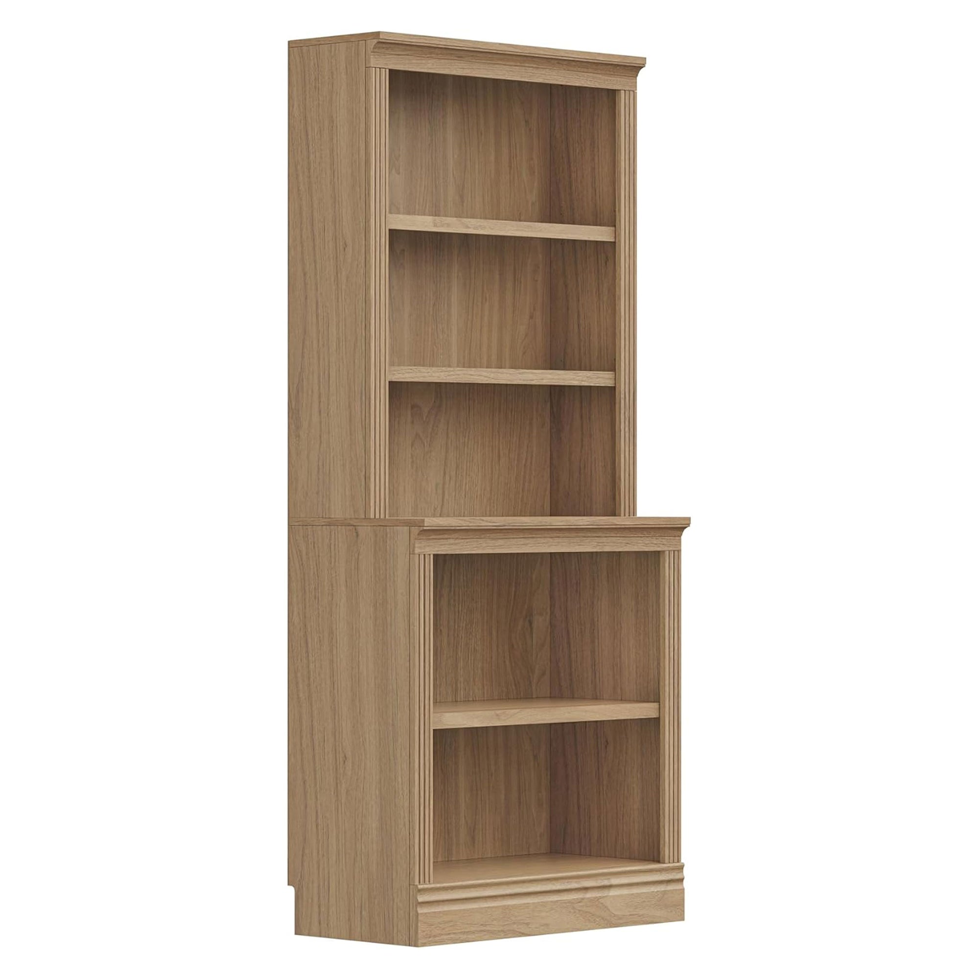 VAUXHILL & CO. Halston Multi-Depth Bookcase, Adjustable Shelving Unit (Open Box)