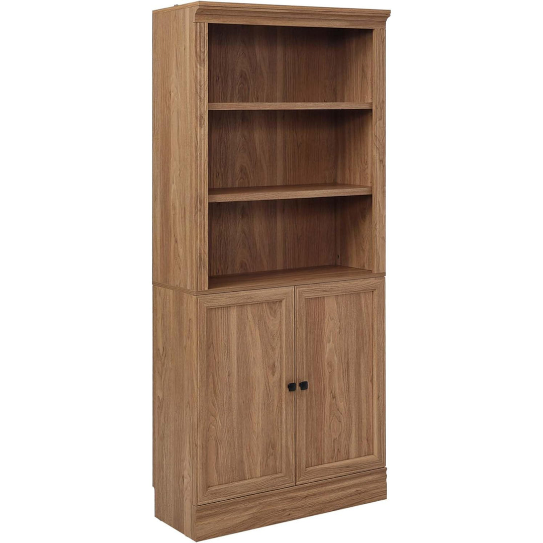 VAUXHILL & CO. Halston Standard Bookcase, Doors, Shelving Unit, Oak (Open Box)
