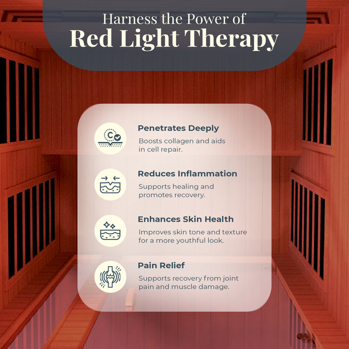 Dynamic Saunas 2-Person Full Spectrum Infrared Sauna Lighting, Speakers, Cardoba