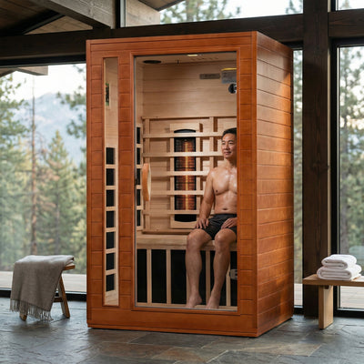 Dynamic Saunas 2-Person Full Spectrum Infrared Sauna Lighting,Speakers(Open Box) - VMInnovations