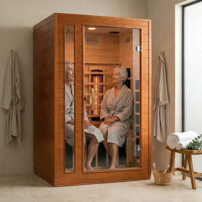 Dynamic Saunas 2-Person Full Spectrum Infrared Sauna Lighting,Speakers(Open Box) - VMInnovations