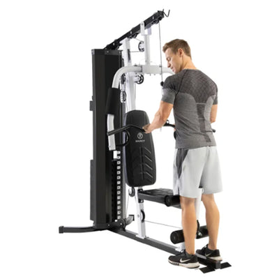 Marcy 150 lb Stack Home Gym, Full Body Strength Training Workout Machine, Black - VMInnovations