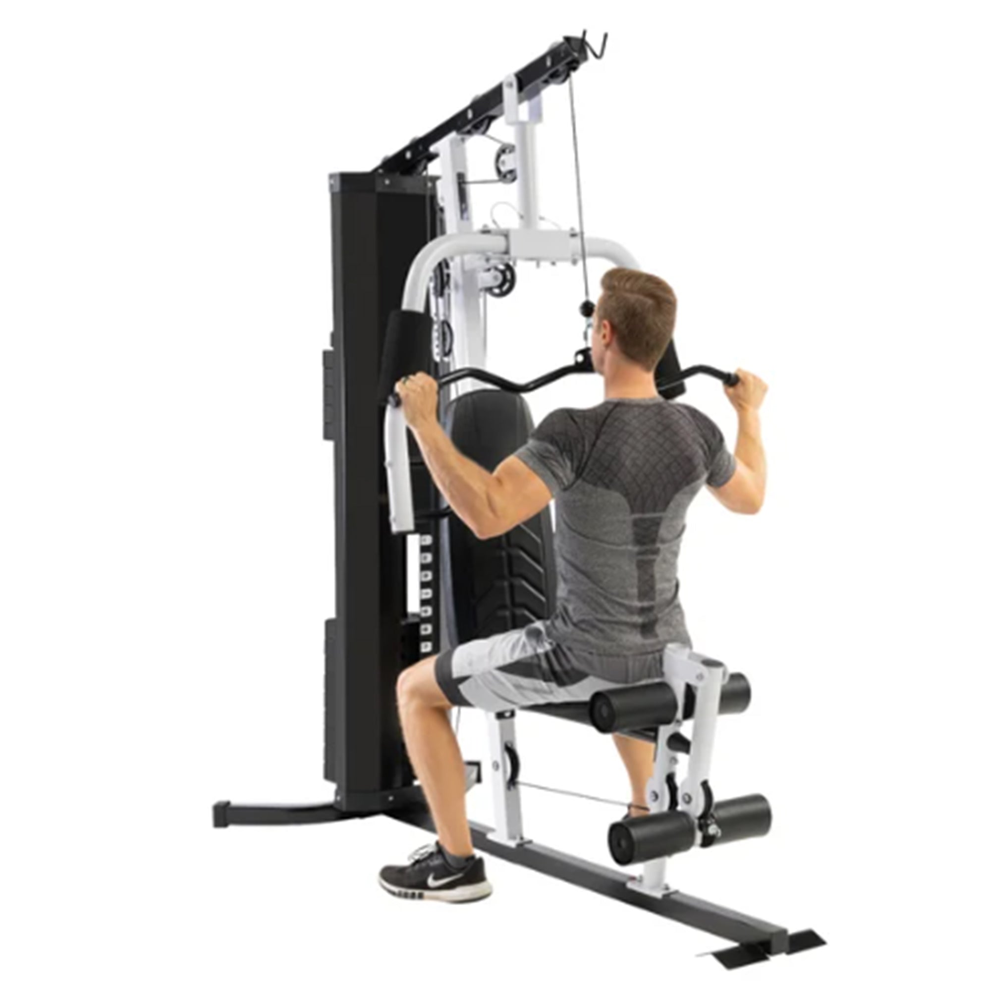 Marcy 150 lb Stack Home Gym, Full Body Strength Training Workout Machine, Black - VMInnovations
