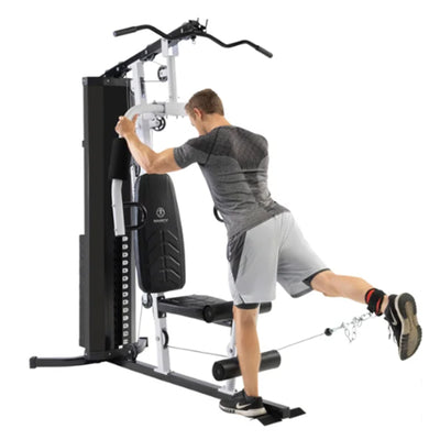 Marcy 150 lb Stack Home Gym, Full Body Strength Training Workout Machine, Black - VMInnovations