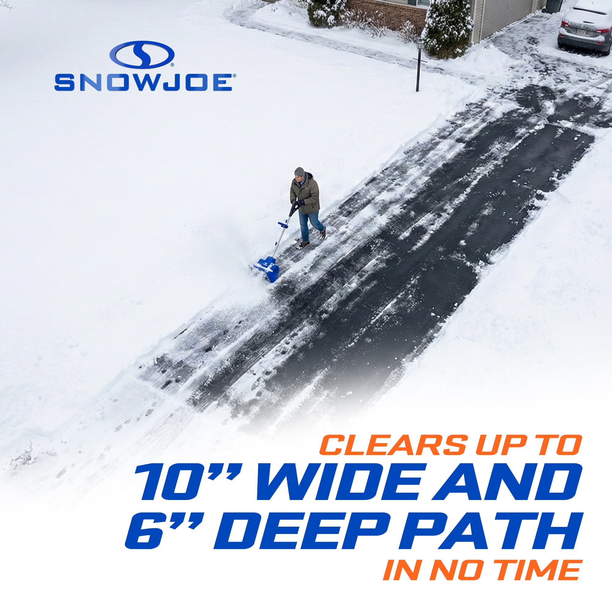 Snow Joe Cordless Snow Shovel Kit for Car Driveway Snow Removal, 24V-SS10-XR - VMInnovations