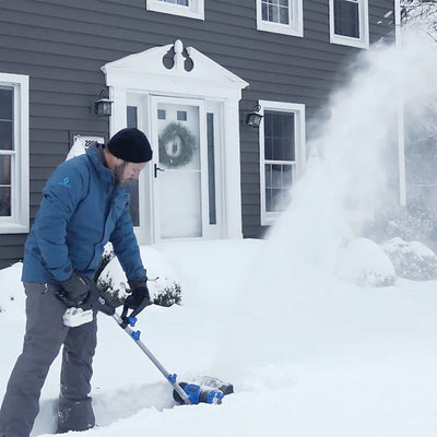 Snow Joe 50 Lbs Melt Enviro Blend Snow Deicer & Snow Joe Cordless Snow Shovel