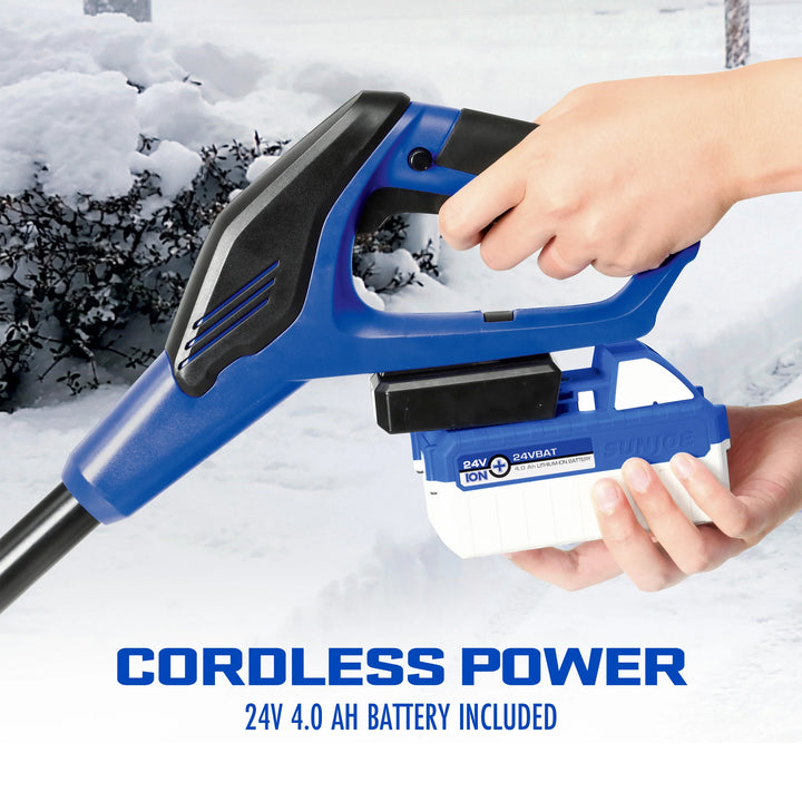 Snow Joe 24V Cordless Snow Shovel Kit for Driveway Winter Snow Removal, 24V-SS13