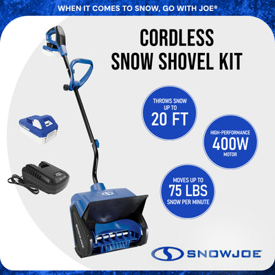 Snow Joe 24V Cordless Snow Shovel Kit for Driveway Winter Snow Removal,  (Used) - VMInnovations