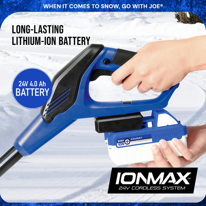 Snow Joe 24V Cordless Snow Shovel Kit for Driveway Winter Snow Removal,  (Used)