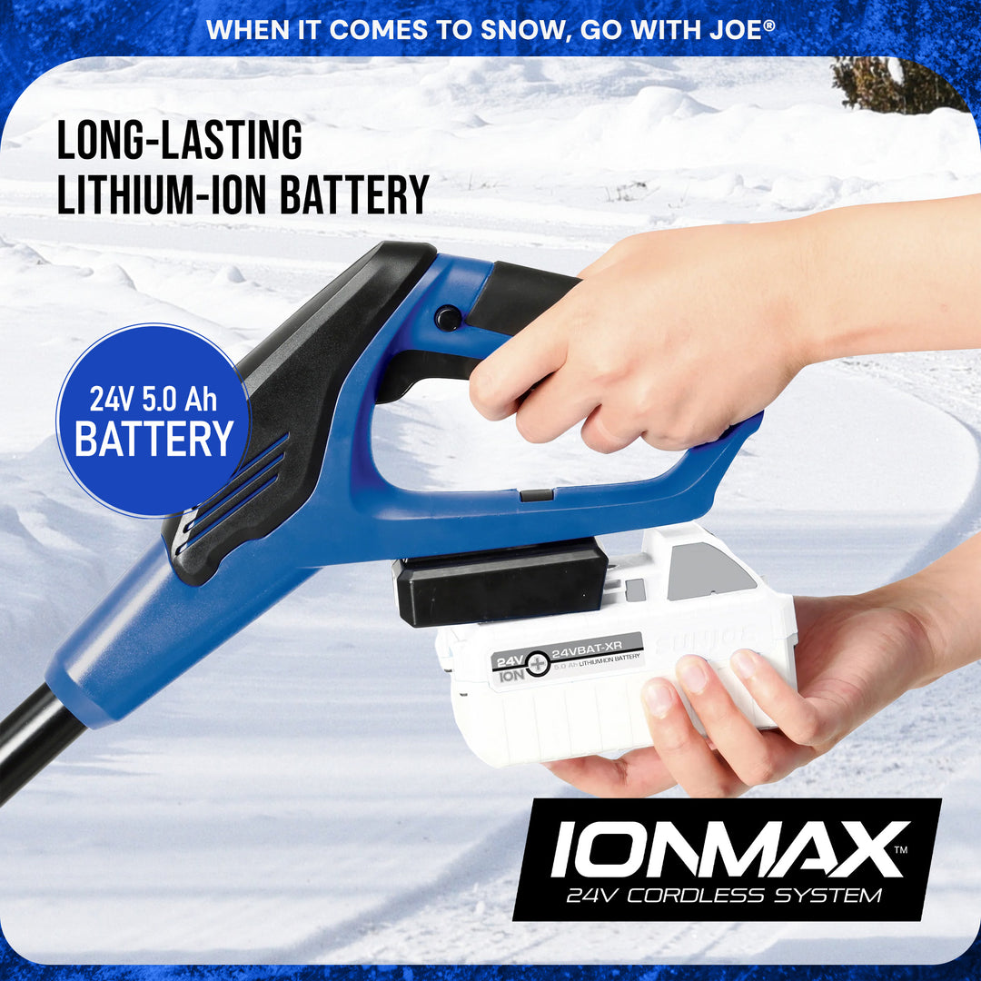 Snow Joe Cordless Snow Shovel Kit for Car Driveway Snow Removal, 24V-SS13-XR