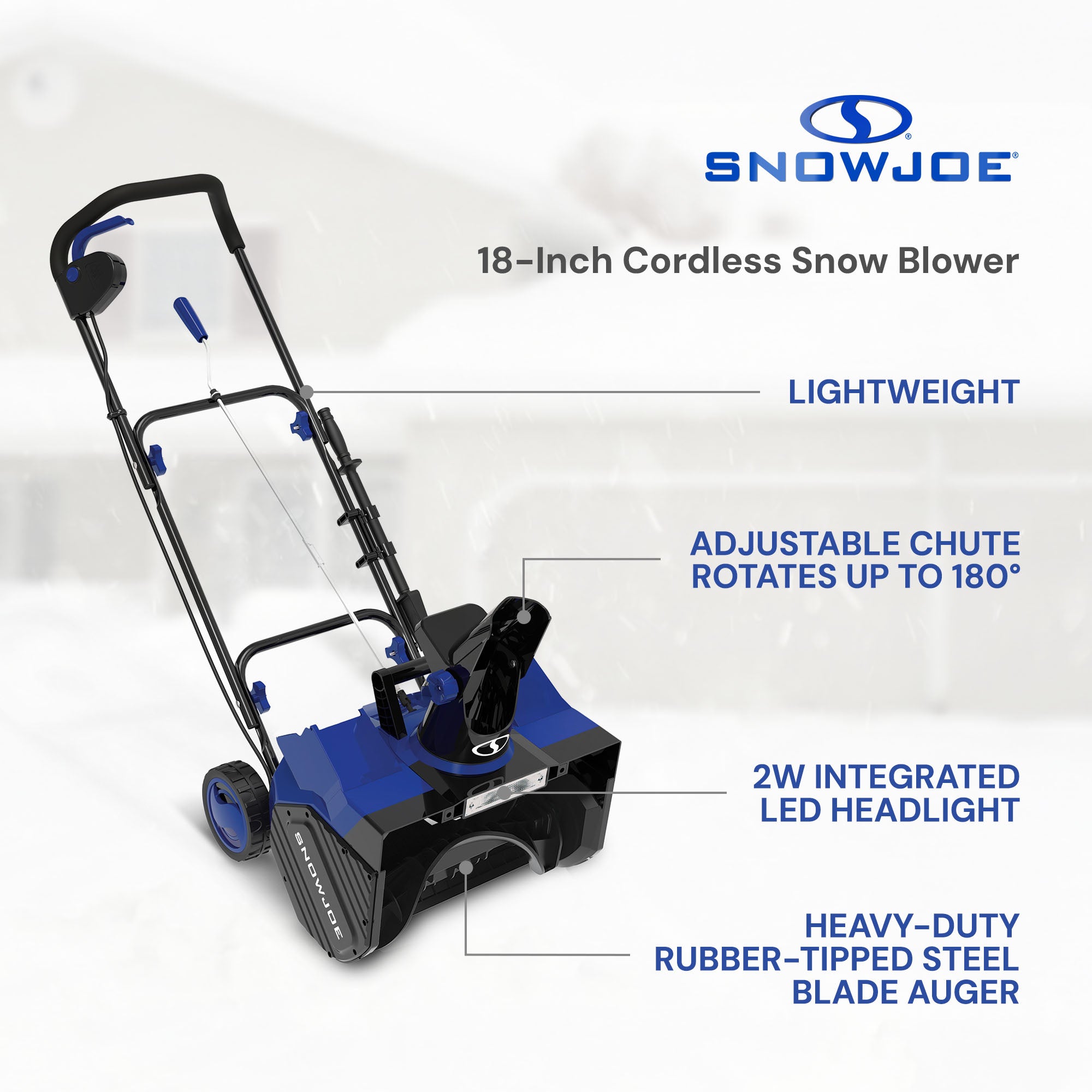 Snow Joe IONMAX 24V Cordless Snow Blower with Electric Engine (Open Box) - VMInnovations