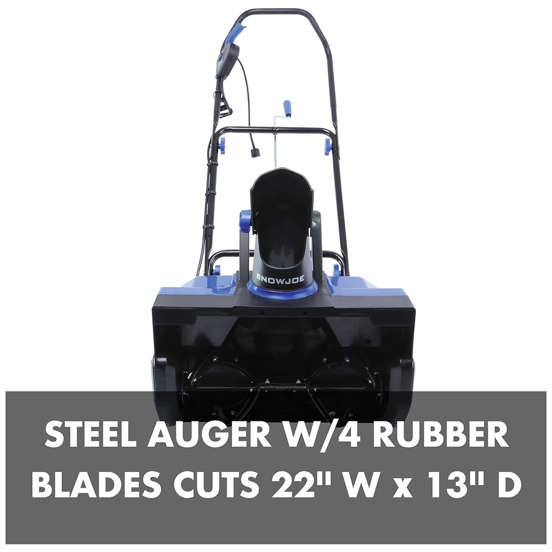 Snow Joe Electric Snow Blower, 22-Inch 14.5-Amp Single Stage, LED Light, SJ626E - VMInnovations