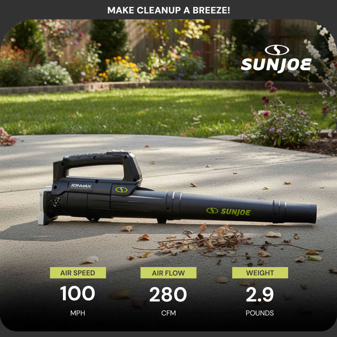 Sun Joe 24V Jet Leaf Blower Cordless Compact Turbine (Tool Only), 24V-TB-CT