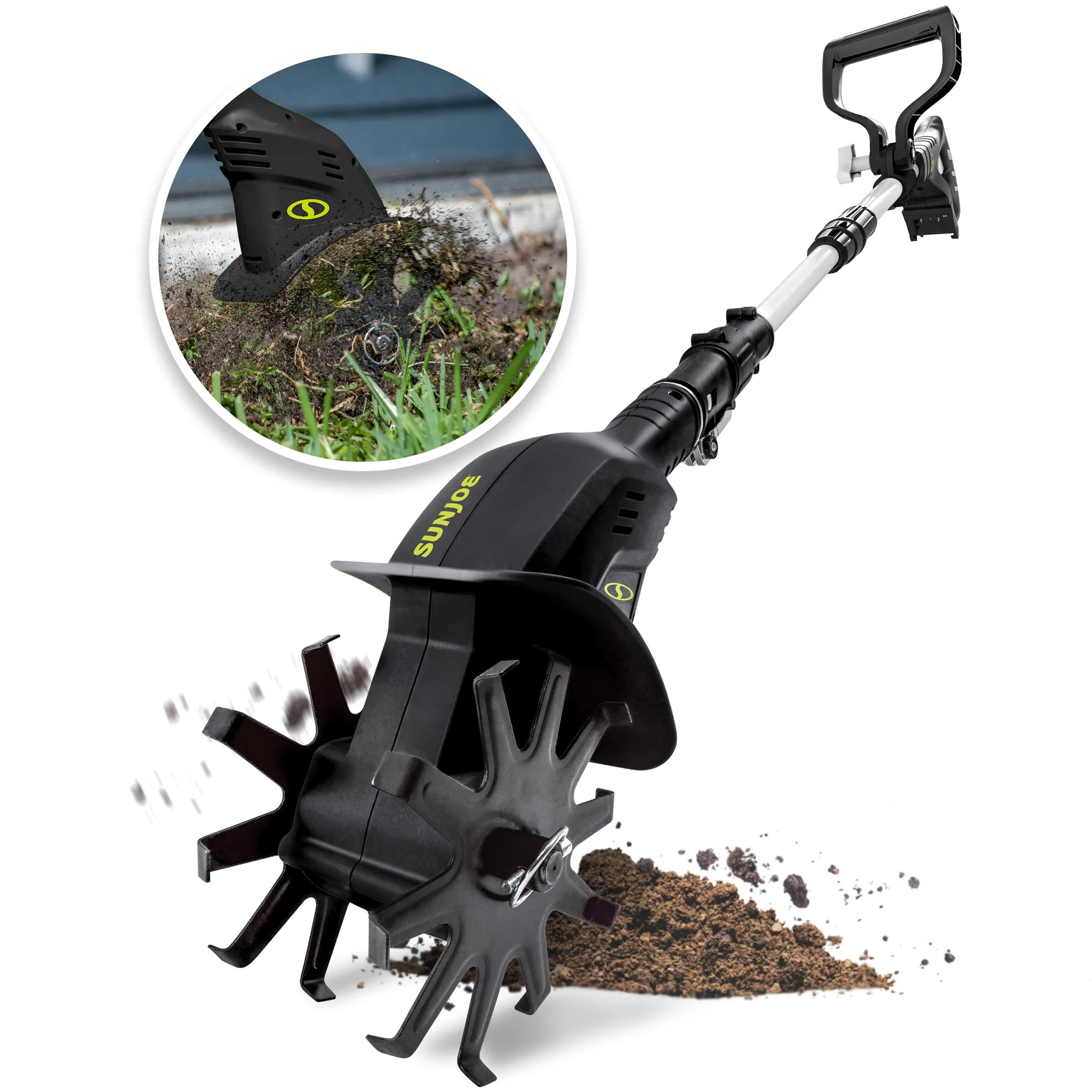 Sun Joe 24V IONMAX Cordless Garden Tiller + Cultivator, 24V-TLR-CT (Used) - VMInnovations