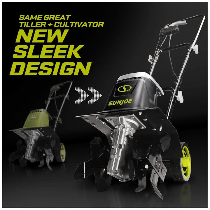 Sun Joe Electric Garden Tiller/Cultivator, 3 Position Height Adjustment, TJ602E