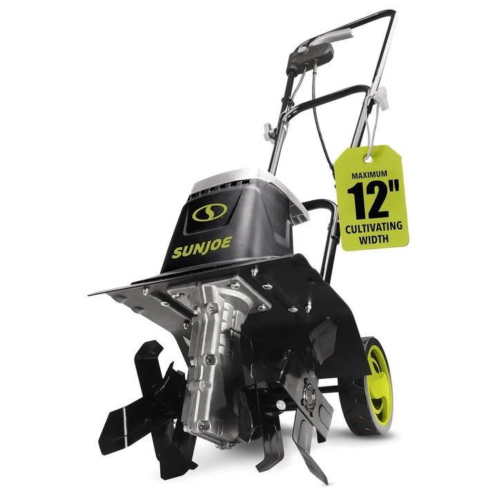 Sun Joe Electric Garden Tiller/Cultivator, 3 Position Height Adjustment, TJ602E