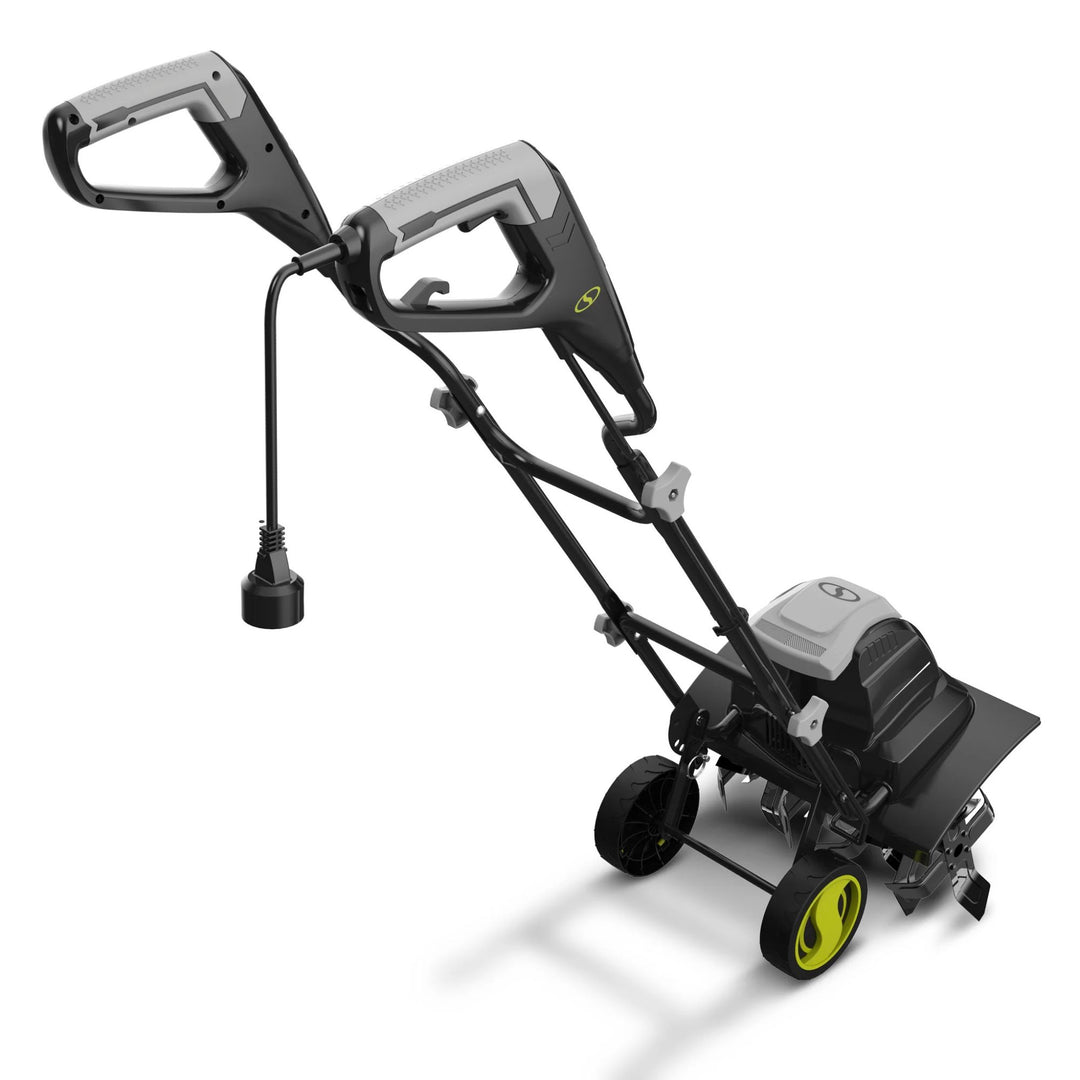 Sun Joe Electric Garden Tiller Cultivator, Steel Tines, 15 Amp, 15.7", TJ605E