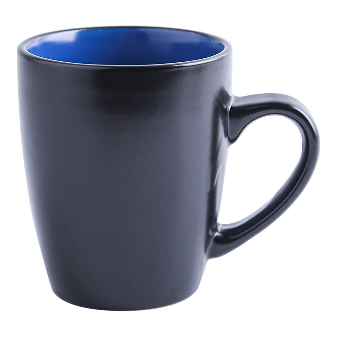 Stone Lain Albie Stoneware 32 Piece Dinnerware Set, Service for 8, Blue & Black