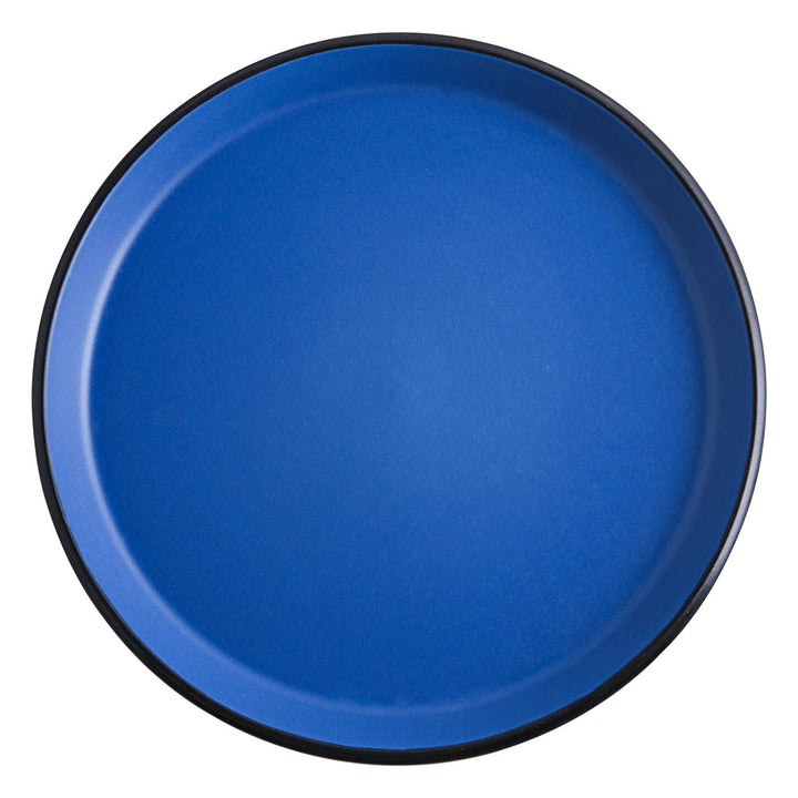 Stone Lain Albie Stoneware 16 Piece Dinnerware Set, Service for 4, Blue & Black
