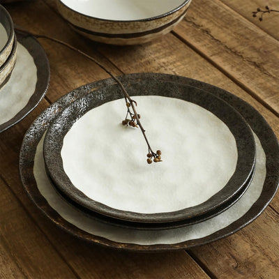 Stone Lain Lucy Porcelain 16 Piece Dinnerware Set, Service for 4 People, Beige - VMInnovations