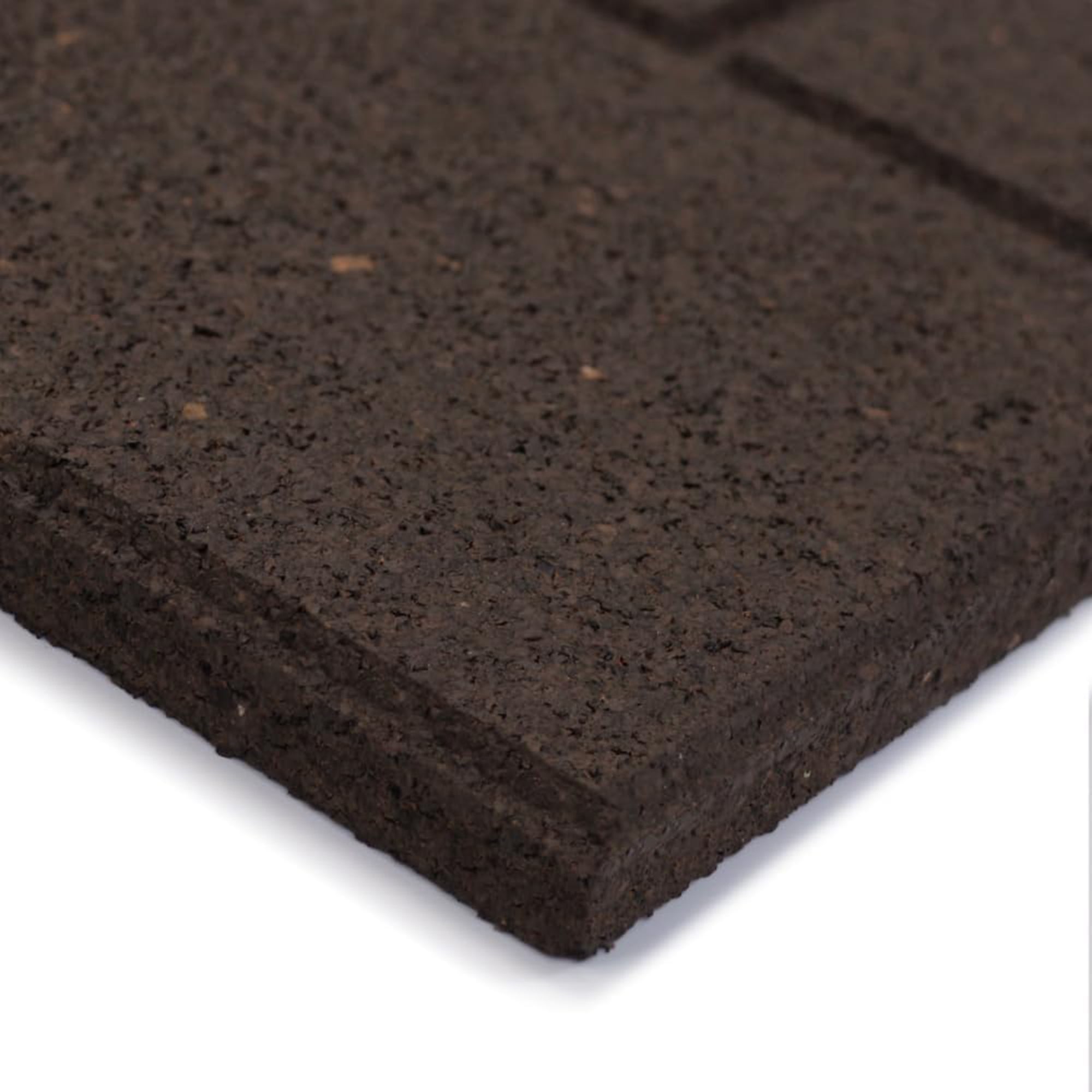 TierraVerde 4 Pack 10" x 24" Cobblestone Stair Tread Decorative Panels, Brown