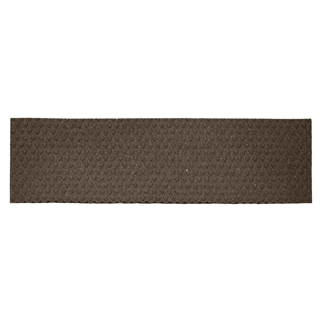 Garden Central 4 Pack 10"x36" Diamond Weave Stair Tread Decorative Panels, Brown