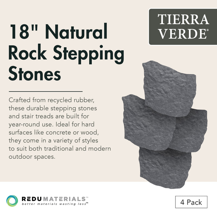 Garden Central 4pk 18"x22" Natural Rock Stepping Stones for Walkways (Open Box)