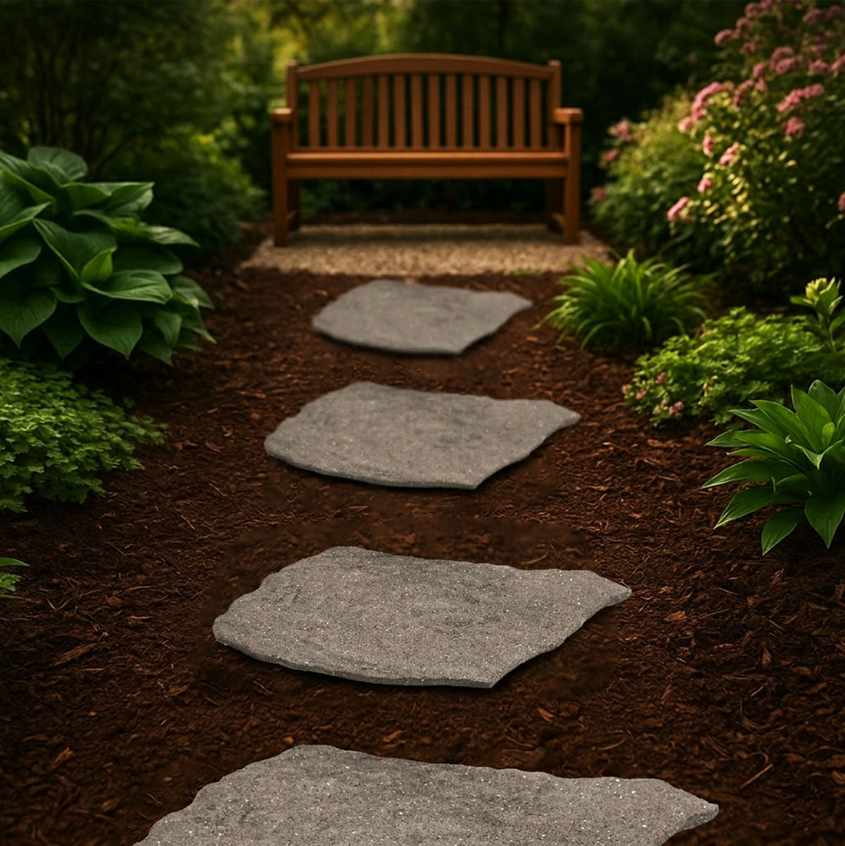 Garden Central 4pk 18"x22" Natural Rock Stepping Stones for Walkways (Open Box) - VMInnovations