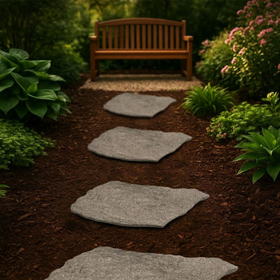 Garden Central 4pk 18"x22" Natural Rock Stepping Stones for Walkways (Open Box) - VMInnovations